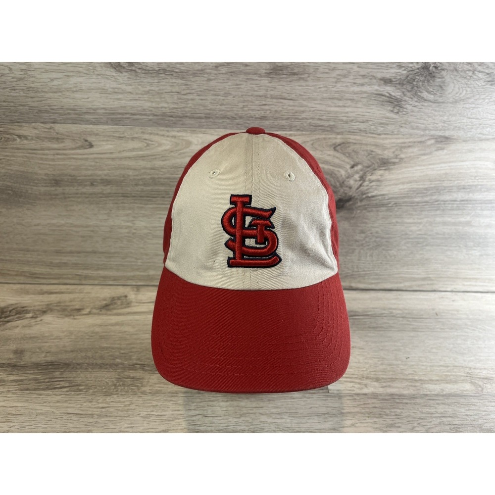 St Louis Cardinals Fan Favorite MLB Strapback Hat Adjustable Retro Red Beige
